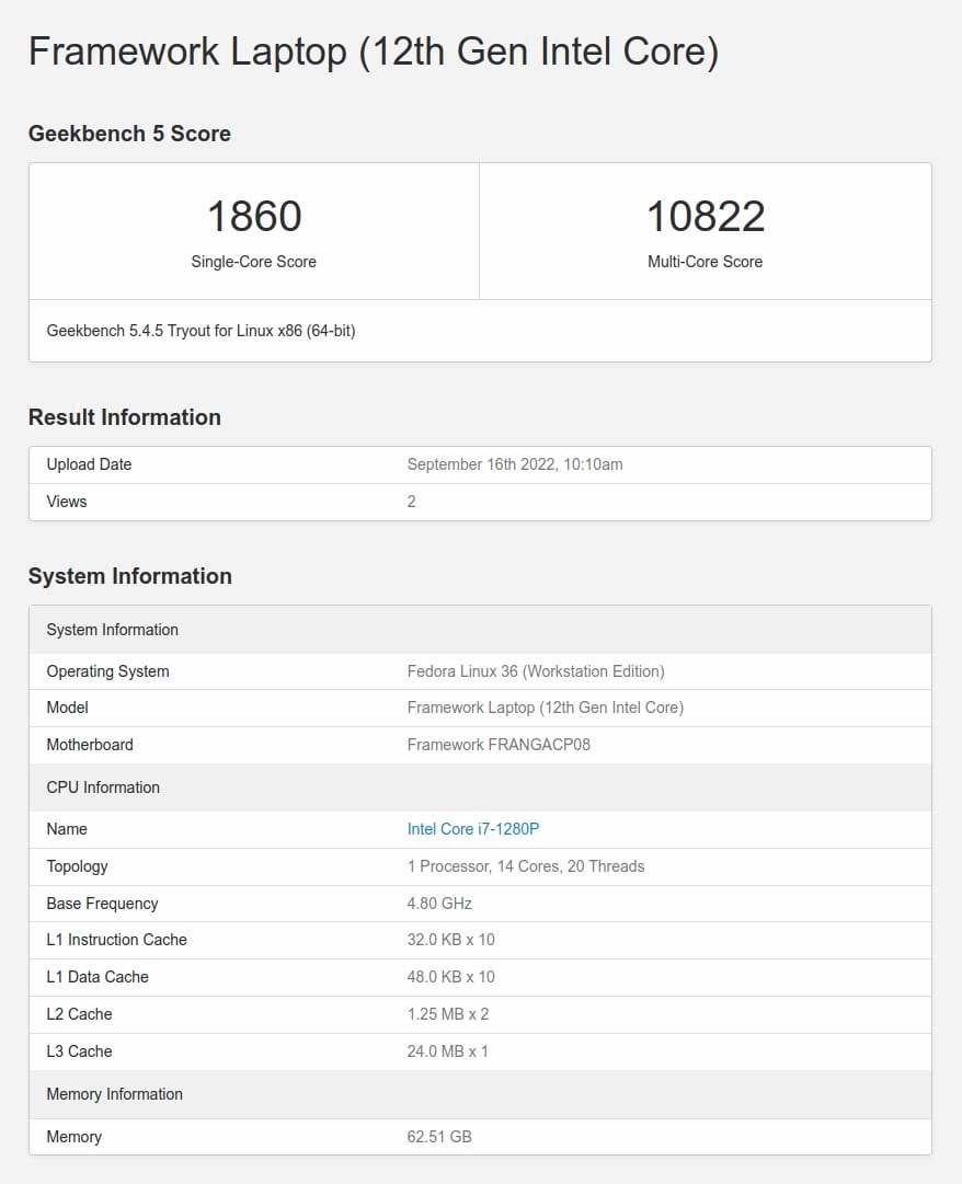 Framework Laptop Upgrade