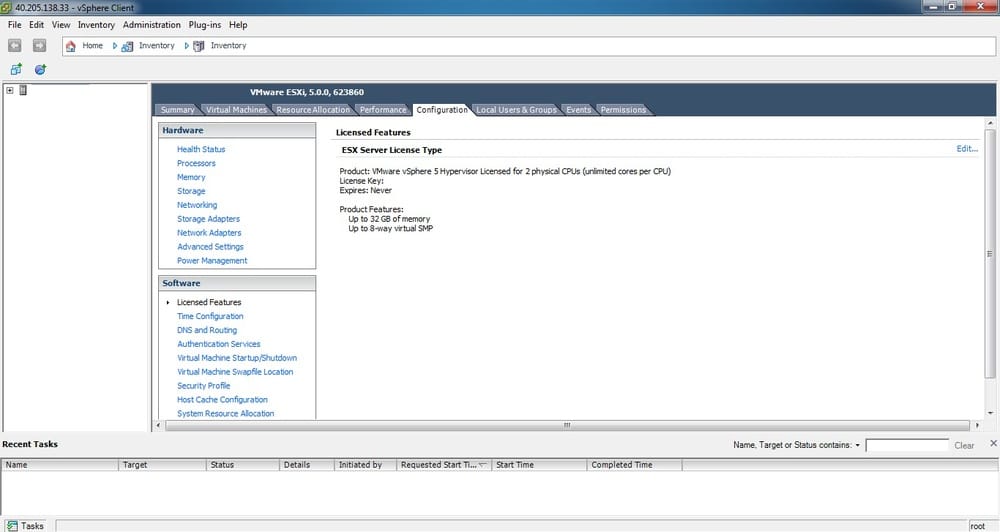 Installing vSphere