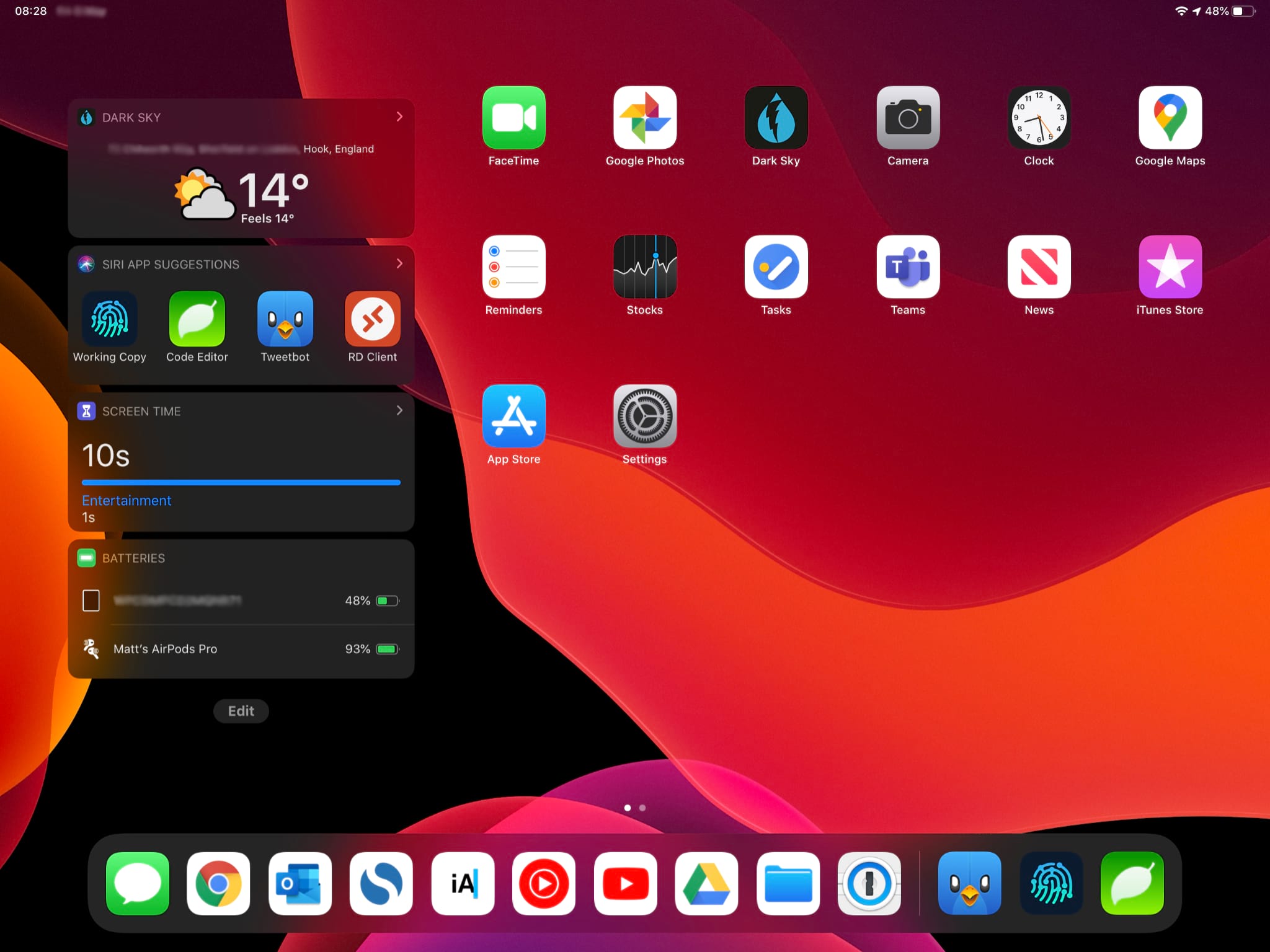 iPadOS Home