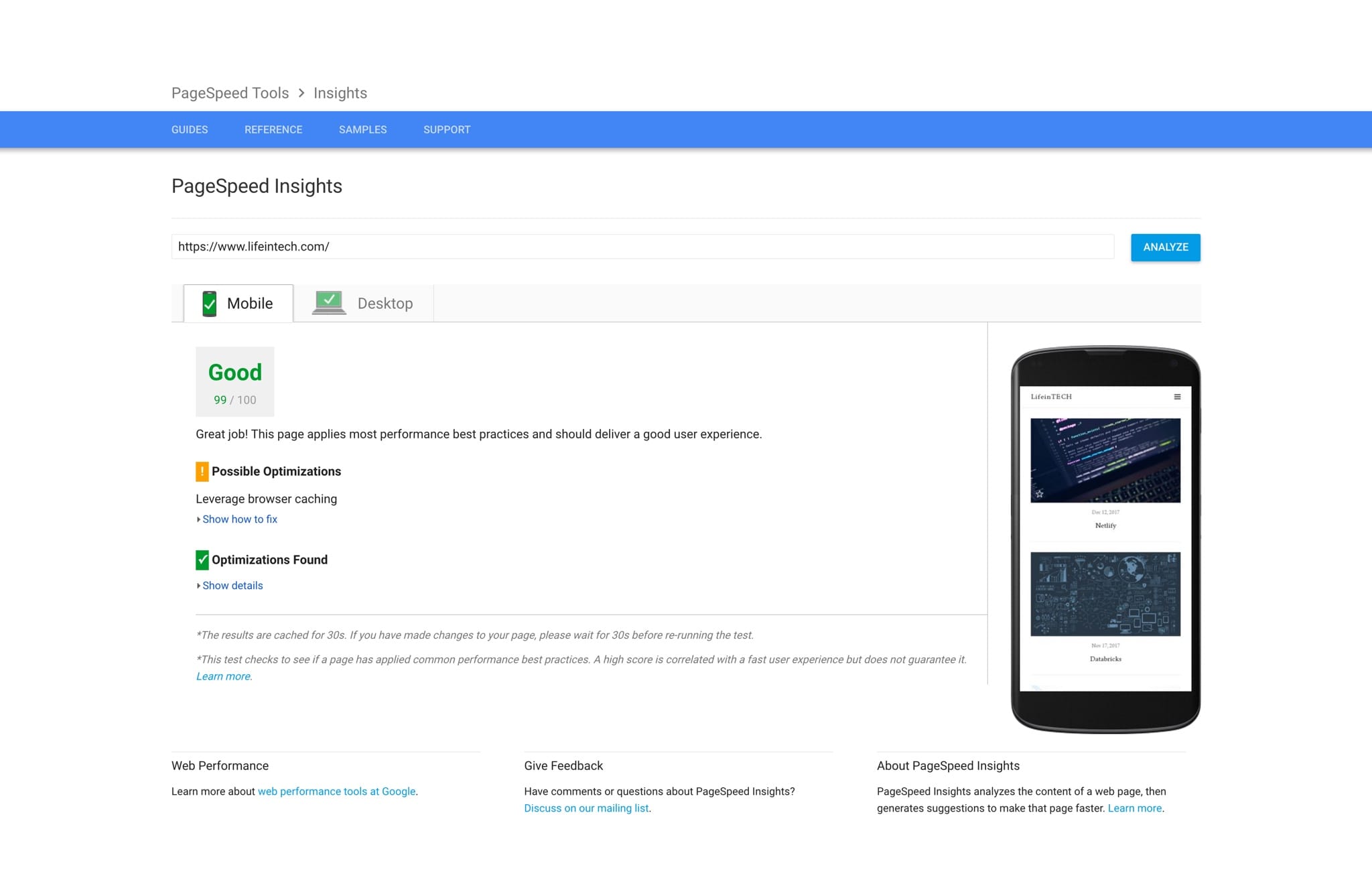 Google PageSpeed Insights