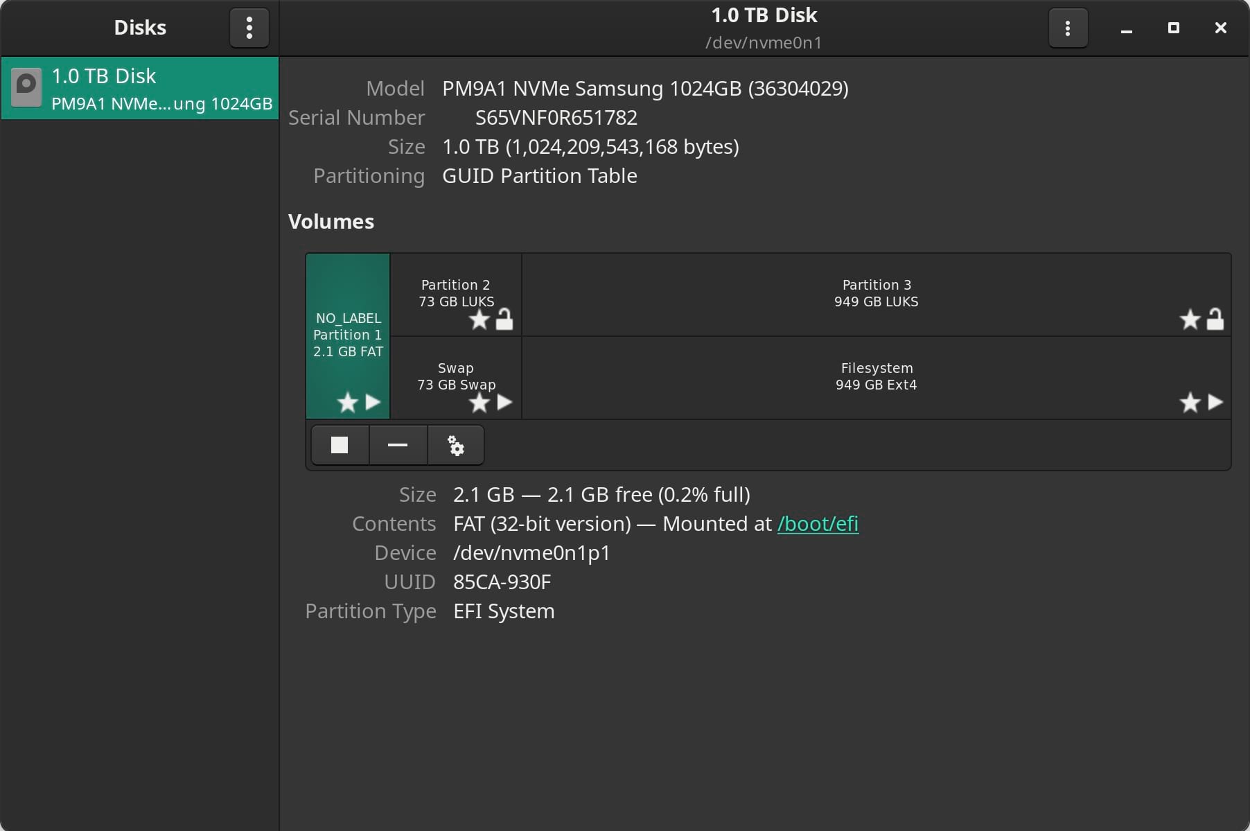 Manjaro Full Disk Encryption