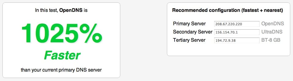 OpenDNS vs Google DNS