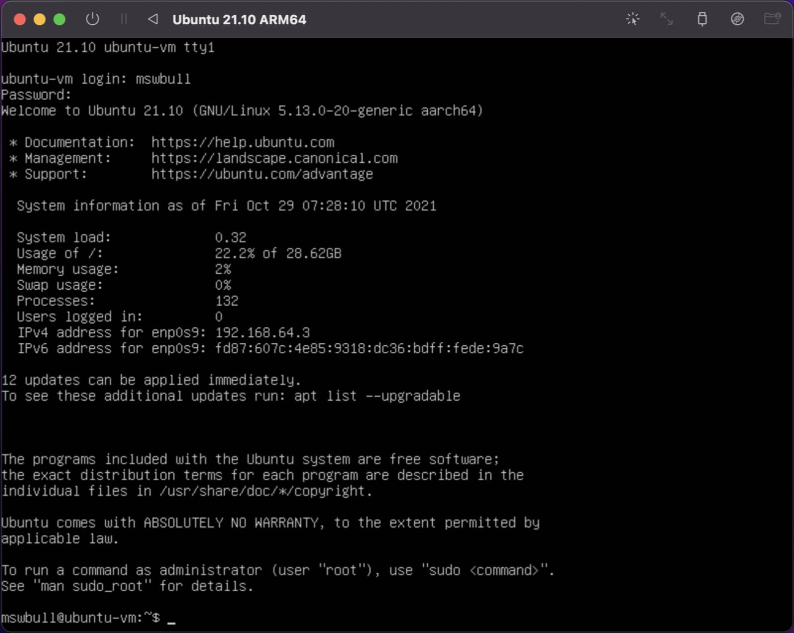 Virtualisation on M1